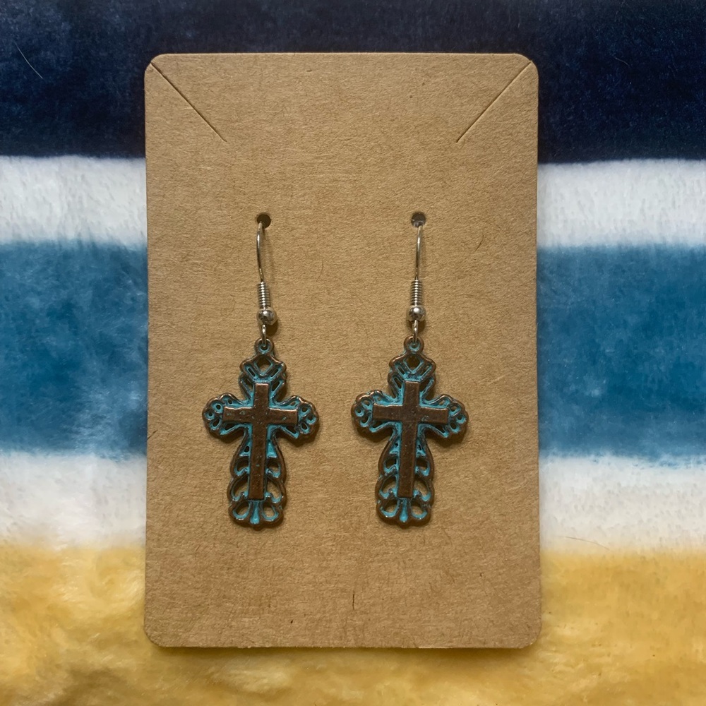 Cross earrings
